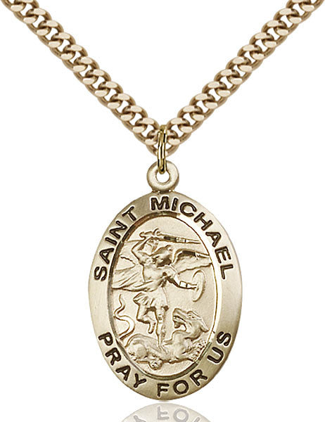 Gold Filled St. Michael the Archangel Pendant