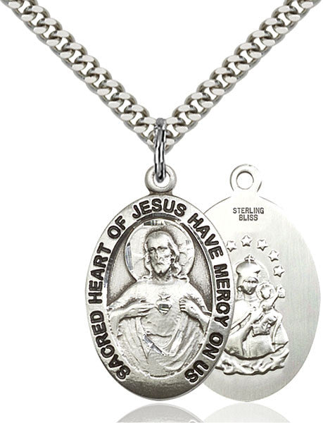 Sterling Silver Scapular Pendant