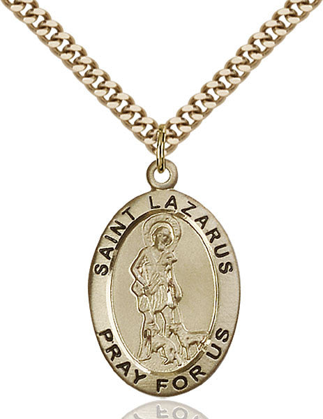 Gold Filled St. Lazarus Pendant