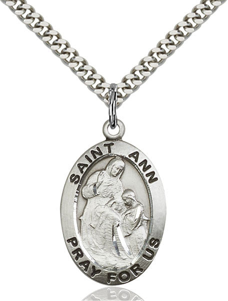 Sterling Silver St. Ann Pendant