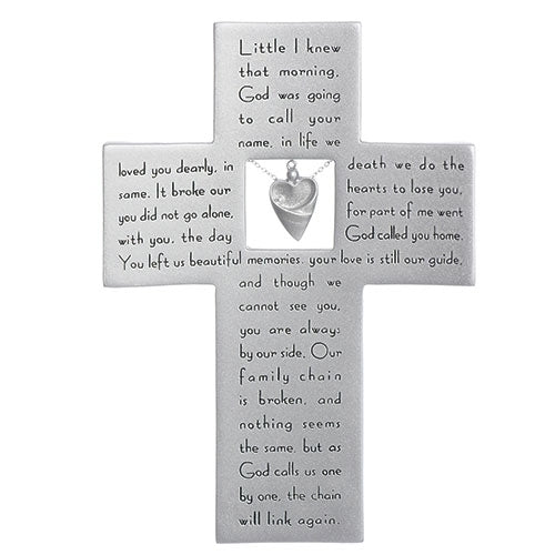Memorial Cross with Verse