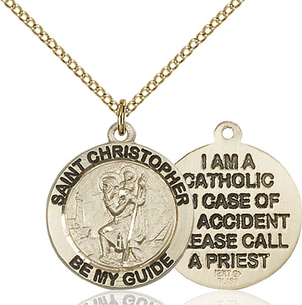 Gold Filled St. Christopher Pendant
