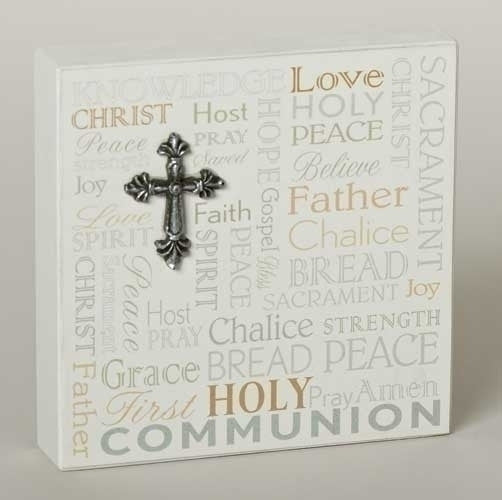 First Communion Desk Plaque