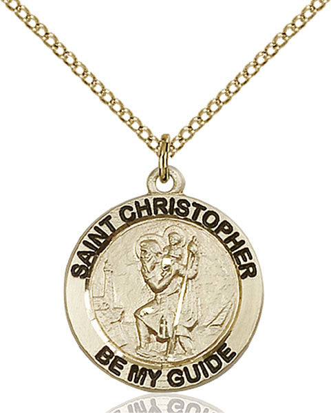 Gold Filled St. Christopher Pendant