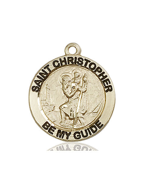14kt Gold St. Christopher Medal