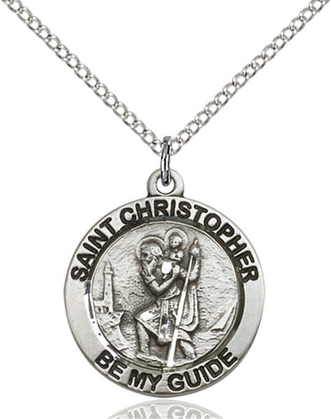 Sterling Silver St. Christopher Pendant