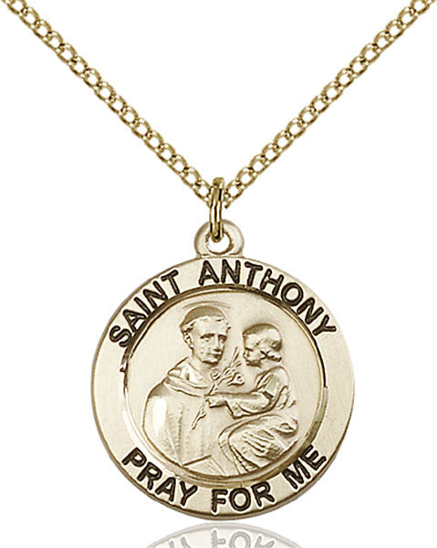 Gold Filled St. Anthony of Padua Pendant