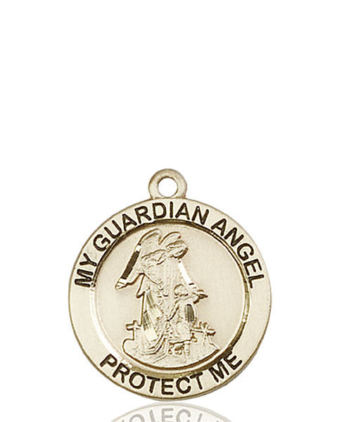 14kt Gold Guardian Angel Medal