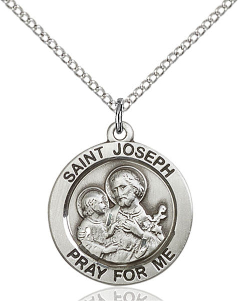 Sterling Silver St. Joseph Pendant