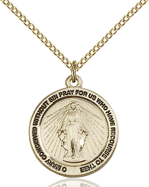 Gold Filled Miraculous Medal
