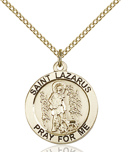 Gold Filled St. Lazarus Pendant