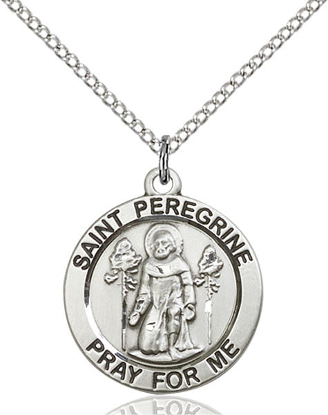 Colgante de San Peregrino de Plata de Ley