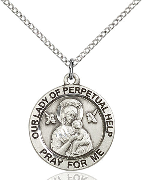 Sterling Silver O/L of Perpetual Help Pendant