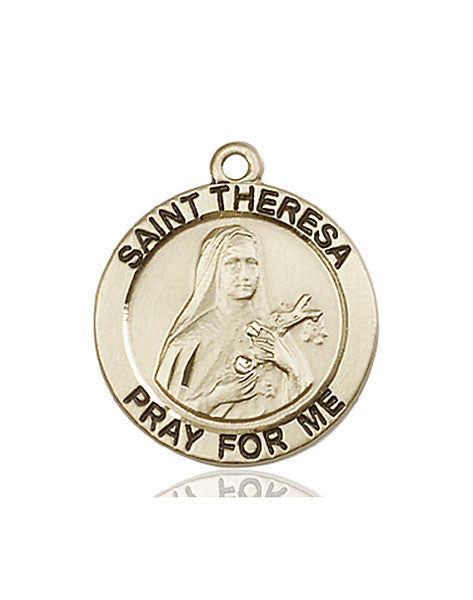 14kt Gold St. Theresa Medal