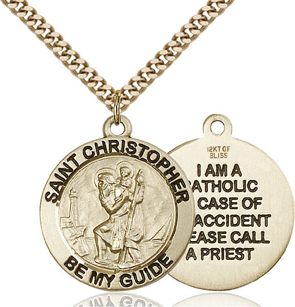 Gold Filled St. Christopher Pendant