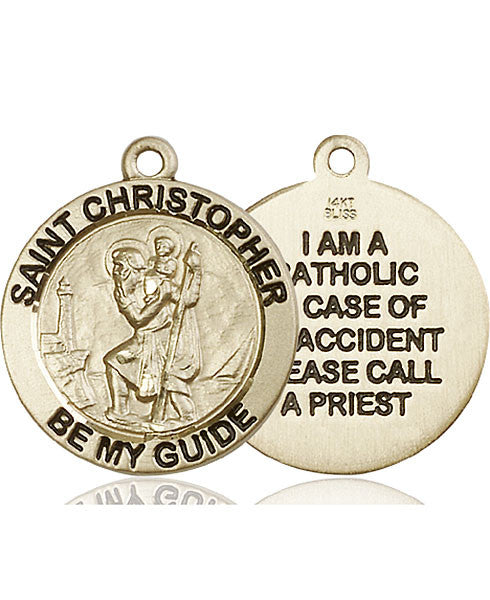 14kt Gold St. Christopher Medal