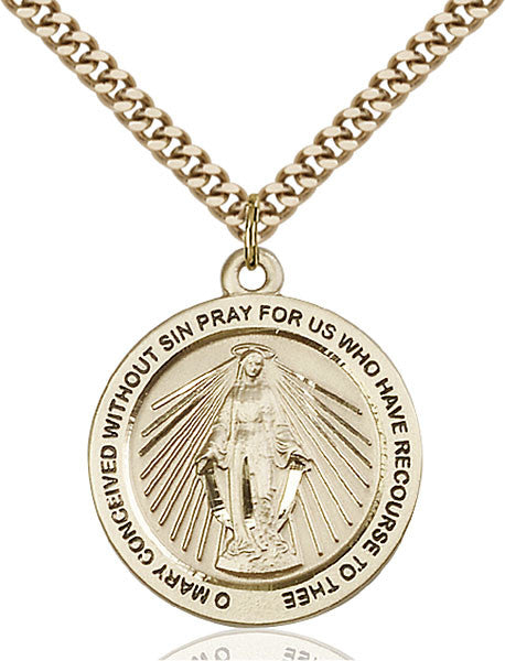 Gold Filled Miraculous Pendant