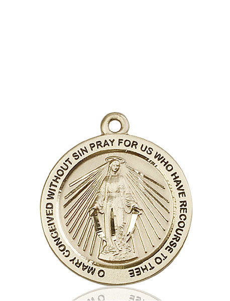 14kt Gold Miraculous Medal