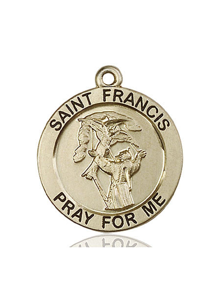 14kt Gold St. Francis Medal