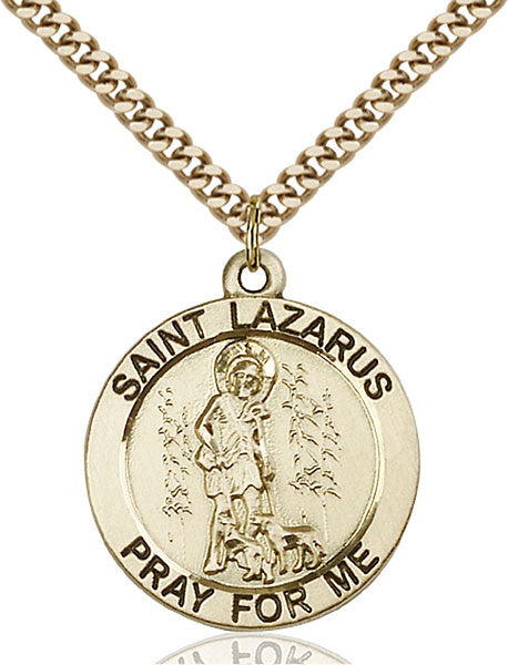Gold Filled St. Lazarus Pendant