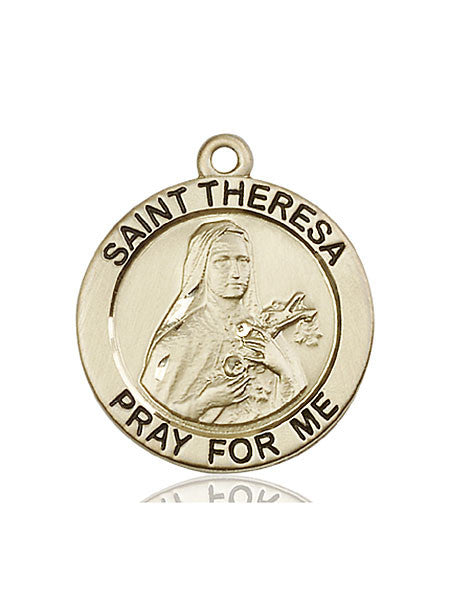 14kt Gold St. Theresa Medal