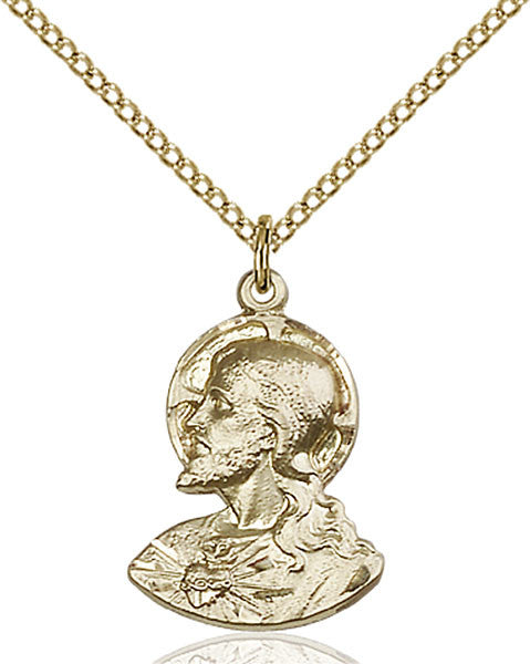 Gold Filled Head of Christ Pendant