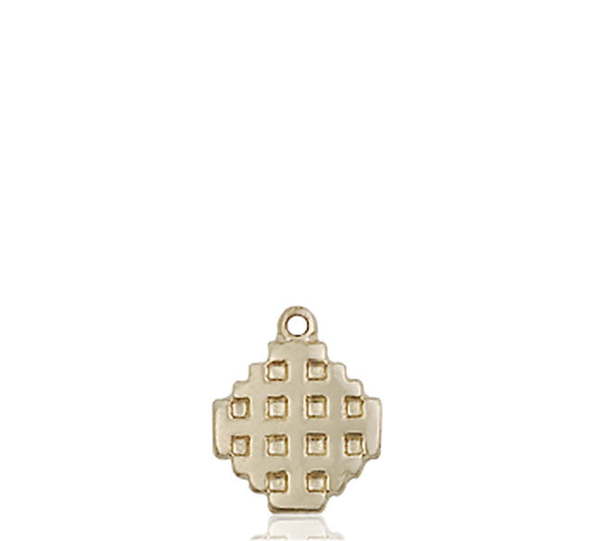14kt Gold Jerusalem Cross Medal