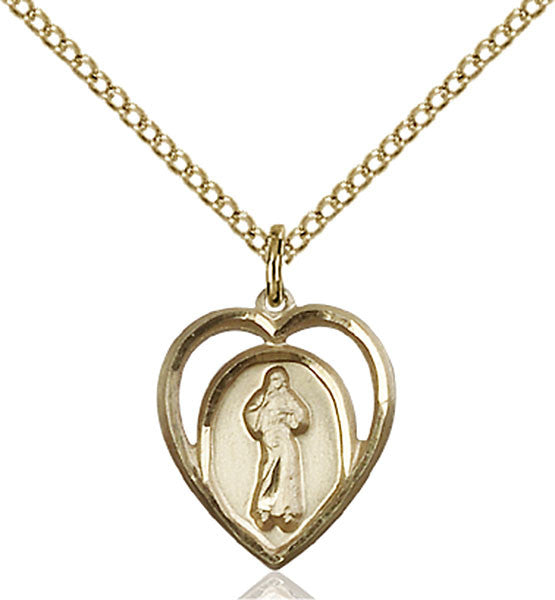 Gold Filled Divine Mercy Pendant