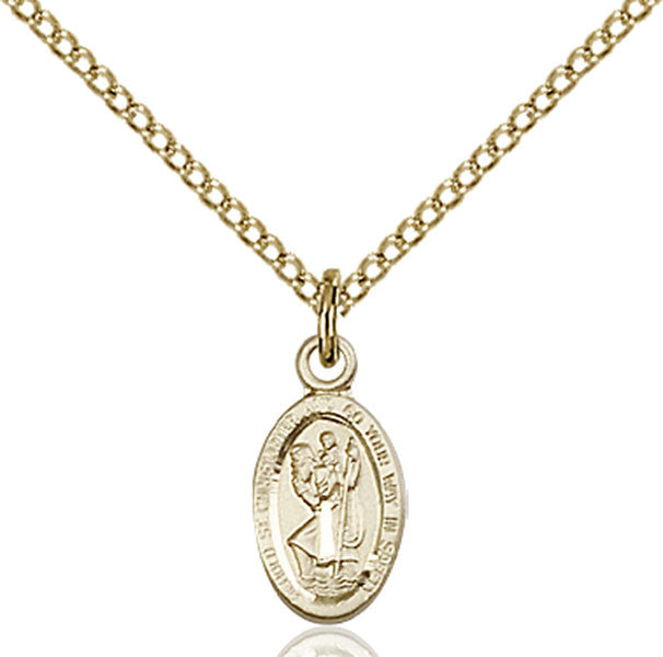 Gold Filled St. Christopher Pendant