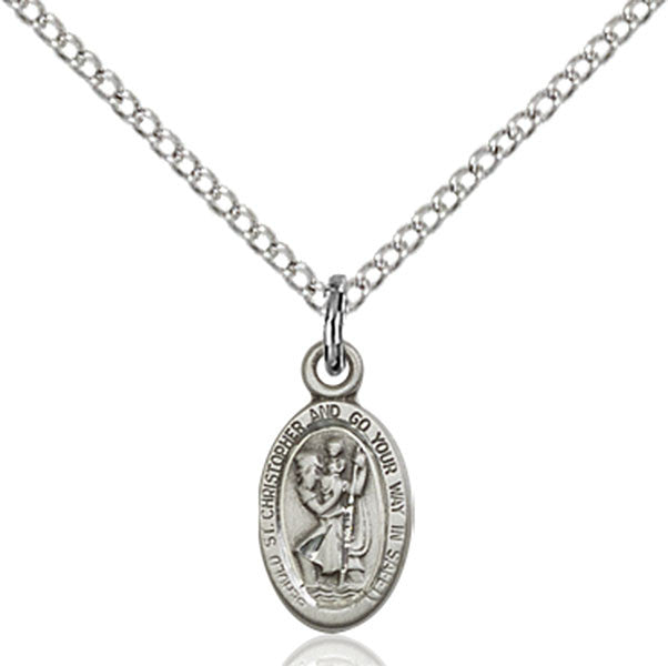 Sterling Silver St. Christopher Pendant