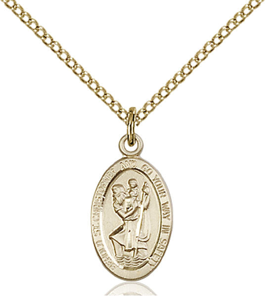 Gold Filled St. Christopher Pendant