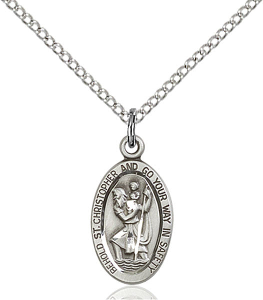 Sterling Silver St. Christopher Pendant