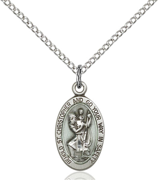 Sterling Silver St. Christopher Pendant