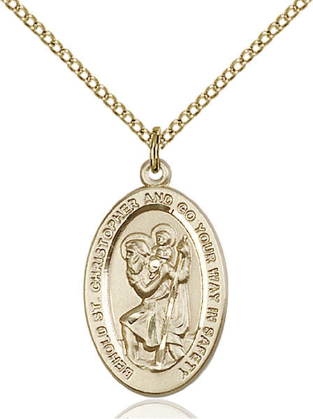 Gold Filled St. Christopher Pendant