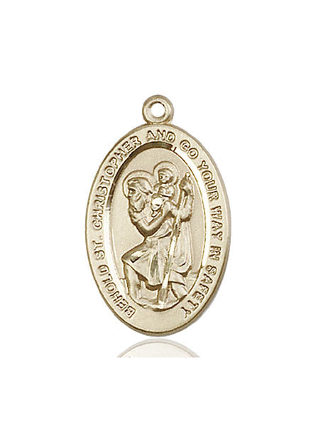 14kt Gold St. Christopher Medal