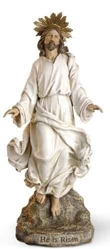 Figura/estatua de Cristo resucitado, 12"