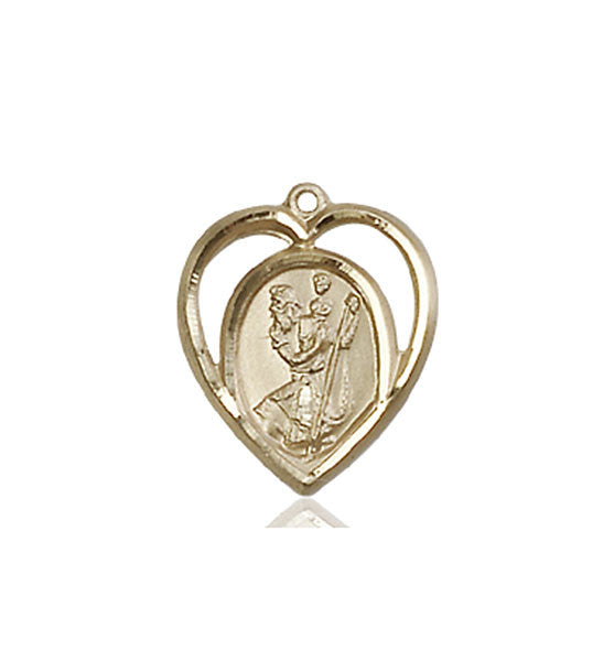 14kt Gold St. Christopher Medal