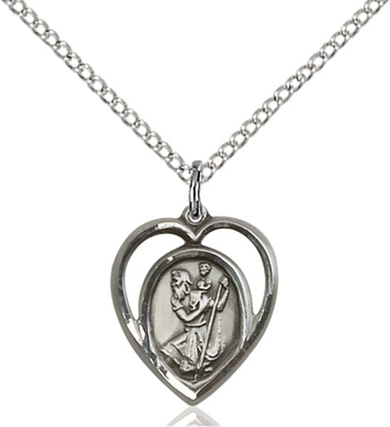 Sterling Silver St. Christopher Pendant