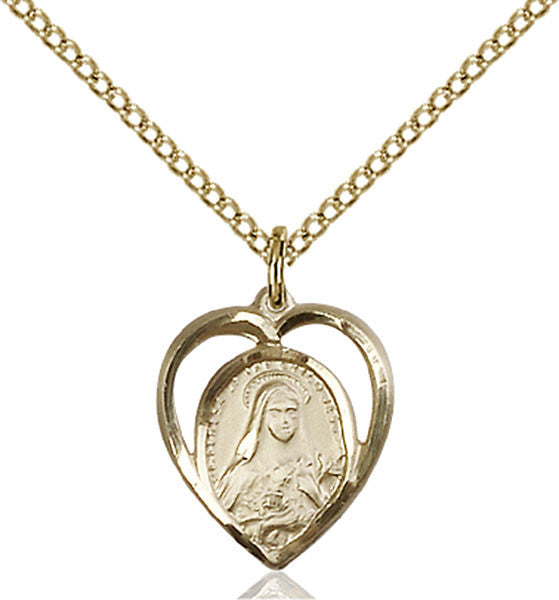 Gold Filled St. Theresa Pendant