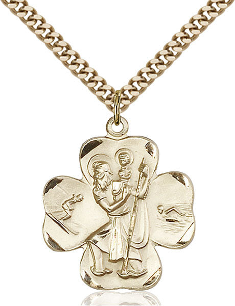 Gold Filled St. Christopher Pendant
