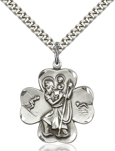 Sterling Silver St. Christopher Pendant