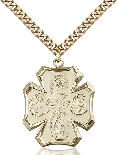 Gold Filled 4-Way Pendant