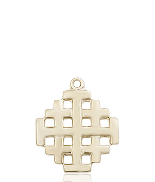 14kt Gold Jerusalem Cross Medal
