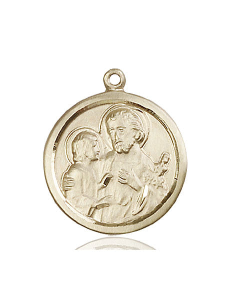 14kt Gold St. Joseph Medal