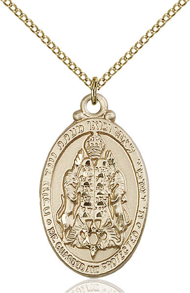 Gold Filled Jewish Protection Pendant