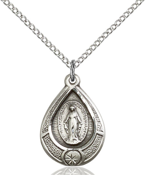 Sterling Silver Miraculous Pendant