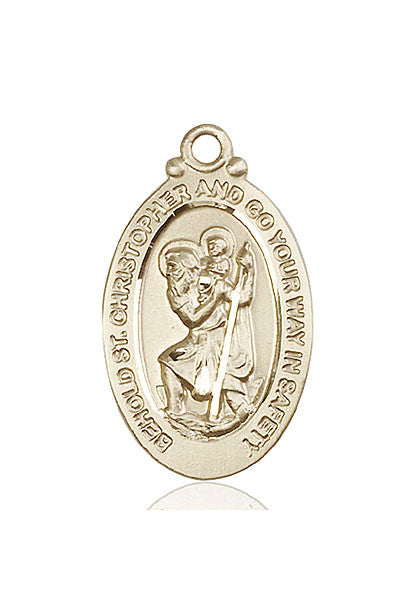 14kt Gold St. Christopher Medal
