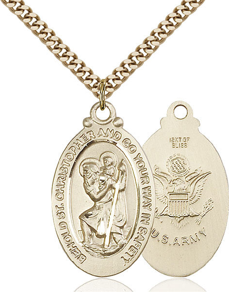 Gold Filled St. Christopher Pendant