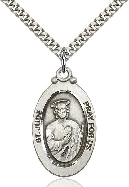 Sterling Silver St. Jude Pendant