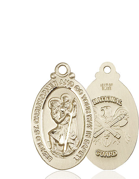 14kt Gold St. Christopher Medal